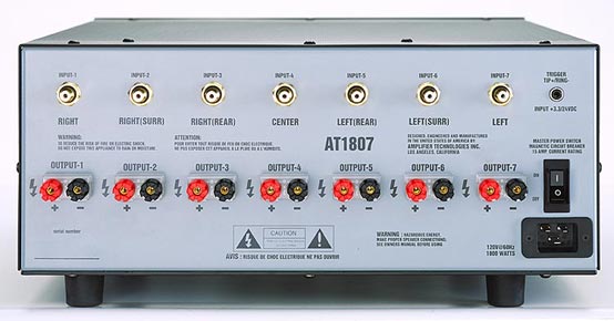ati at1805 rear audio power amplifier