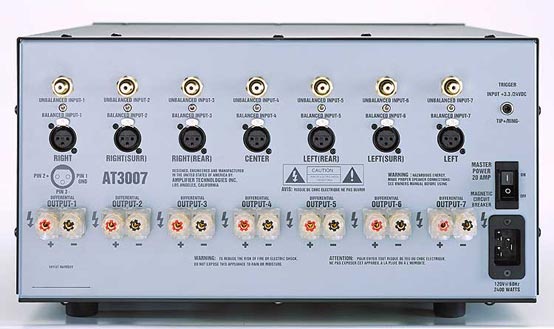 ati at3000 rear audio power amplifier