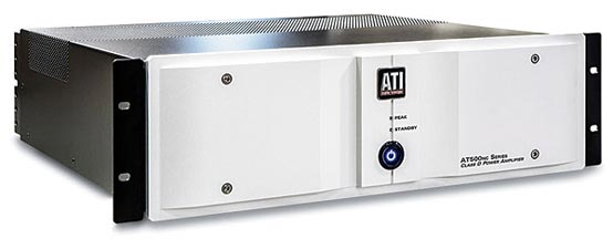 ati at527nc silver audio power amplifier