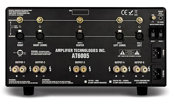 ati at6002 rear audio power amplifier