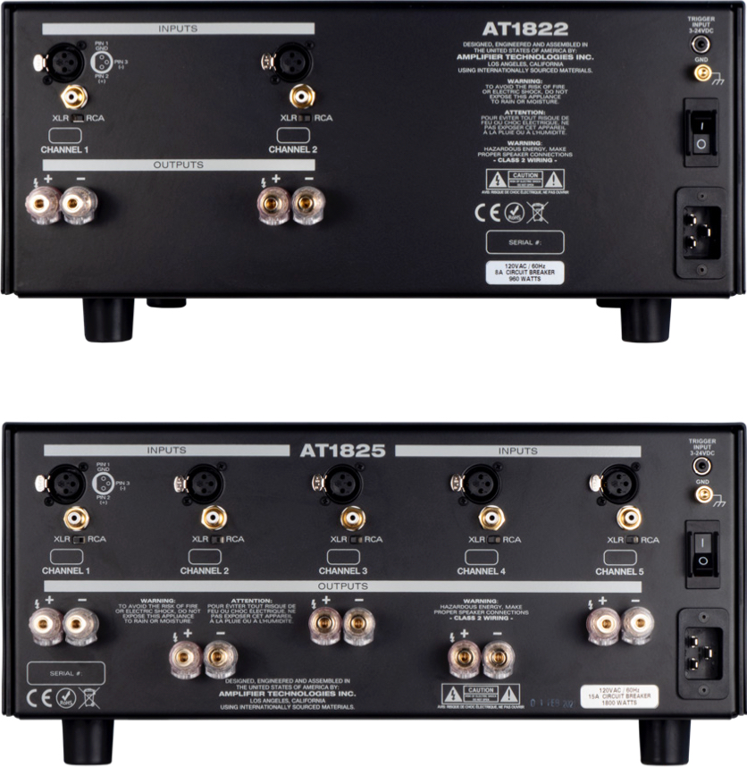 ati at1820 rear audio power amplifier