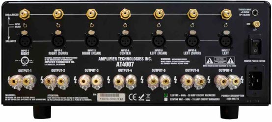 ati at4004 rear audio power amplifier