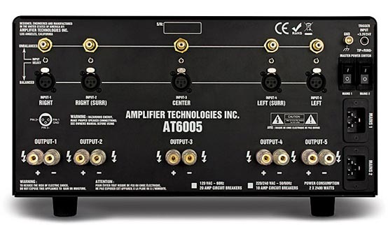 ati at6005 rear audio power amplifier